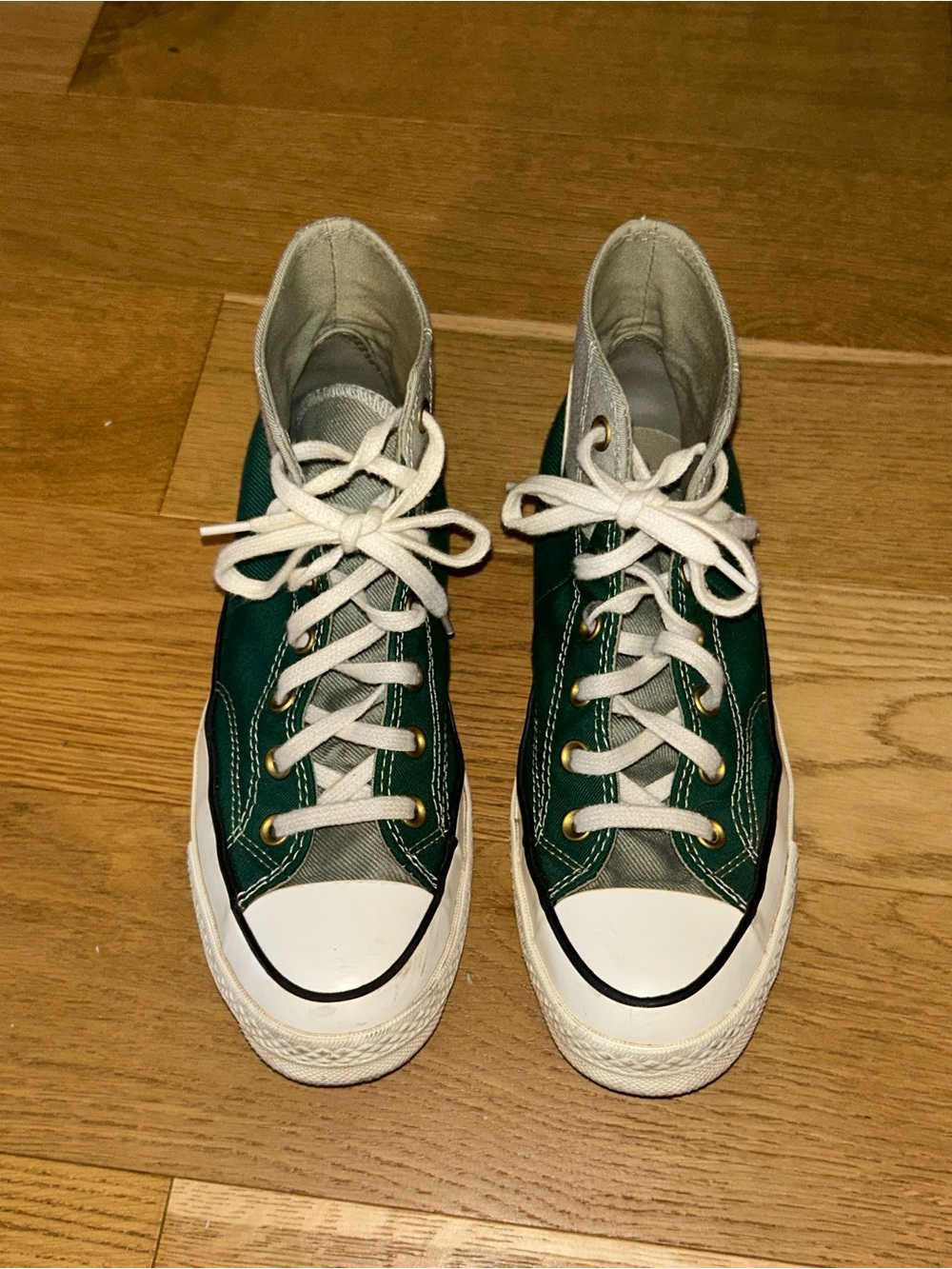 Converse Green High-Top Chuck Taylor’s.
